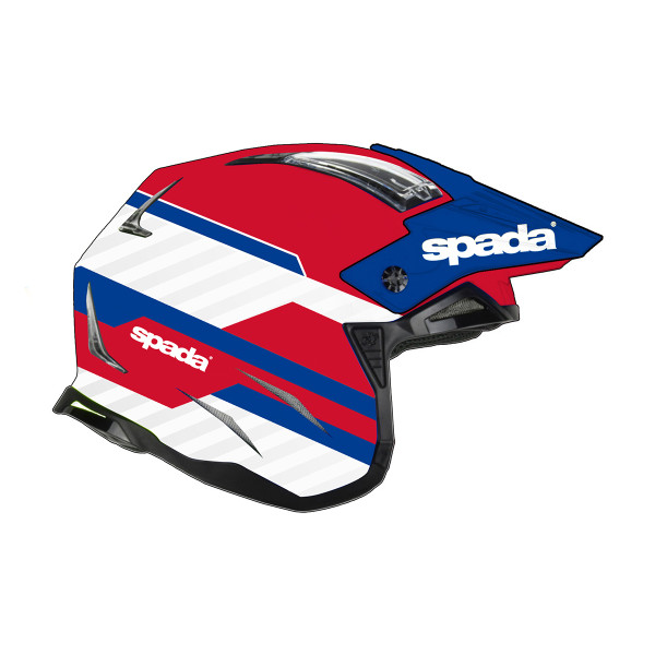 Spada Spada rock 06 pilot blue/white/red x-small helmet